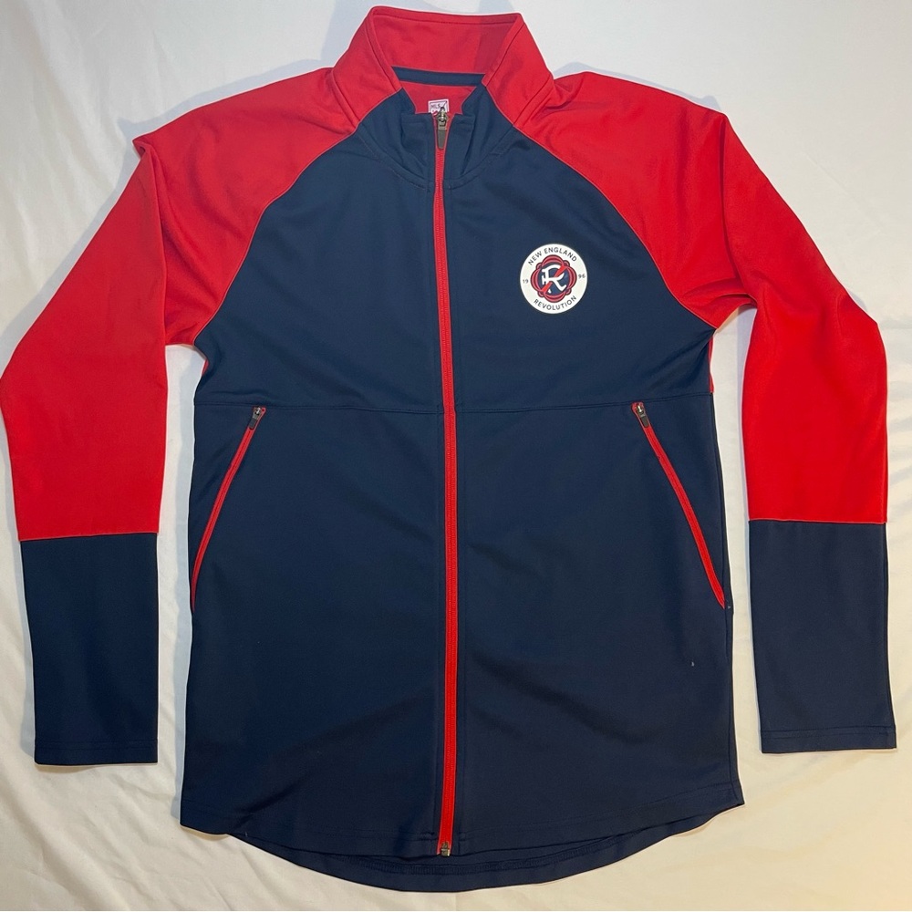 Youth New England Revolution Soccer Full-Zip Long Sleeve Shirt